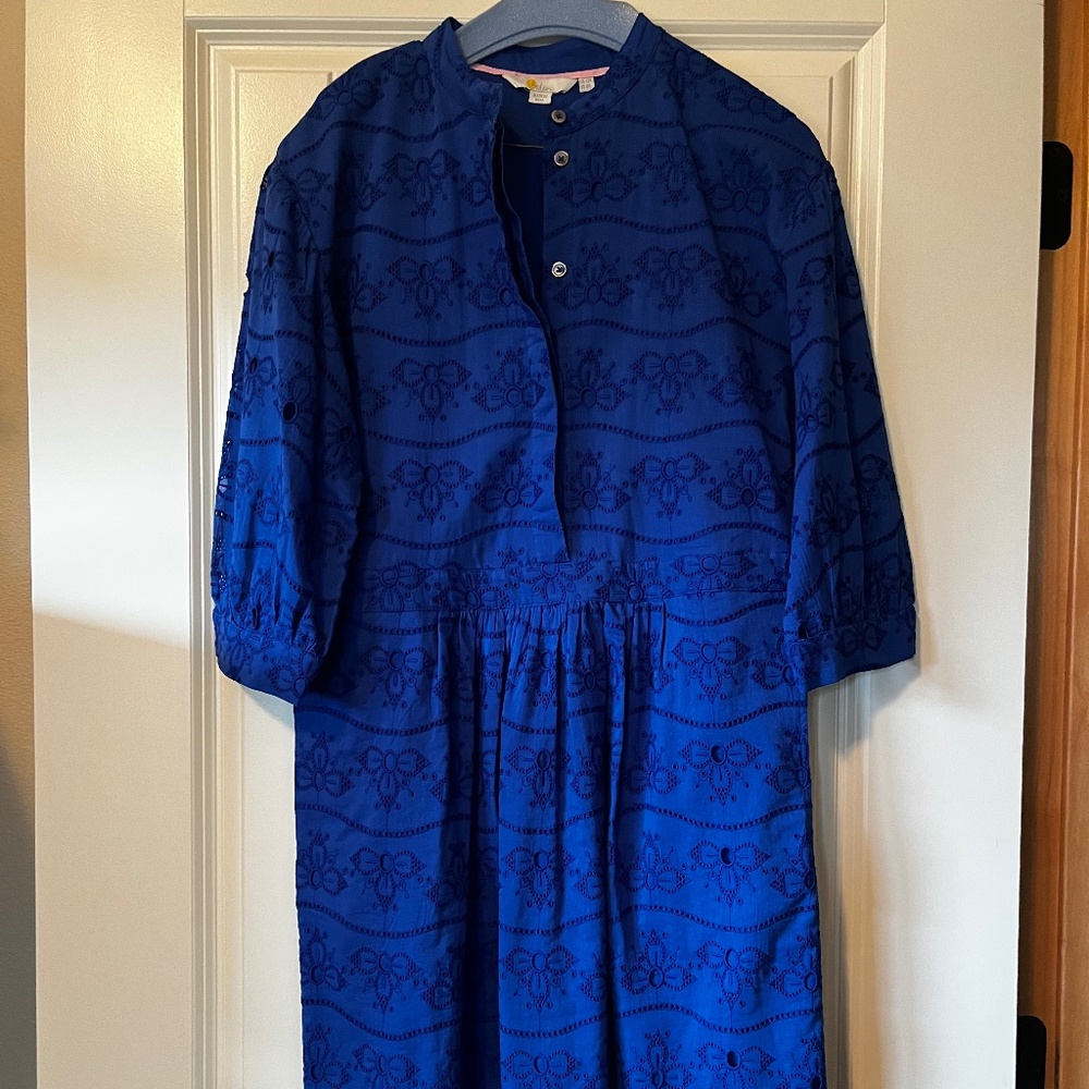 Boden Women's Blue Midi Dress- US Size 8